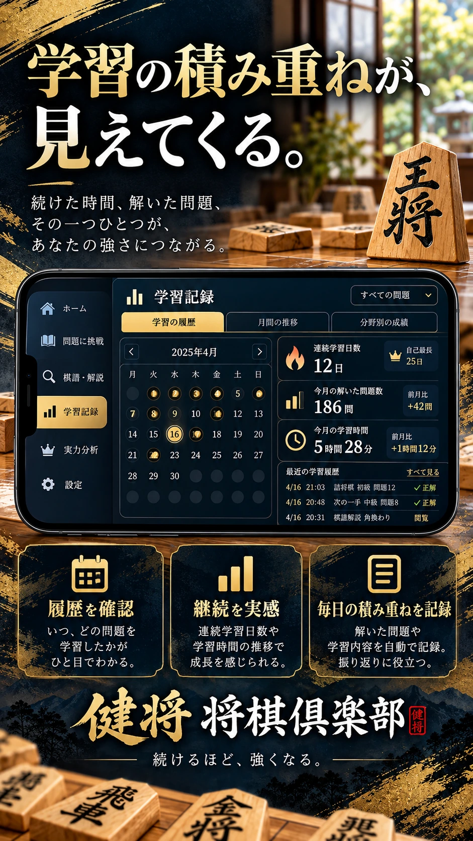 健将 将棋倶楽部のホーム紹介画像 6